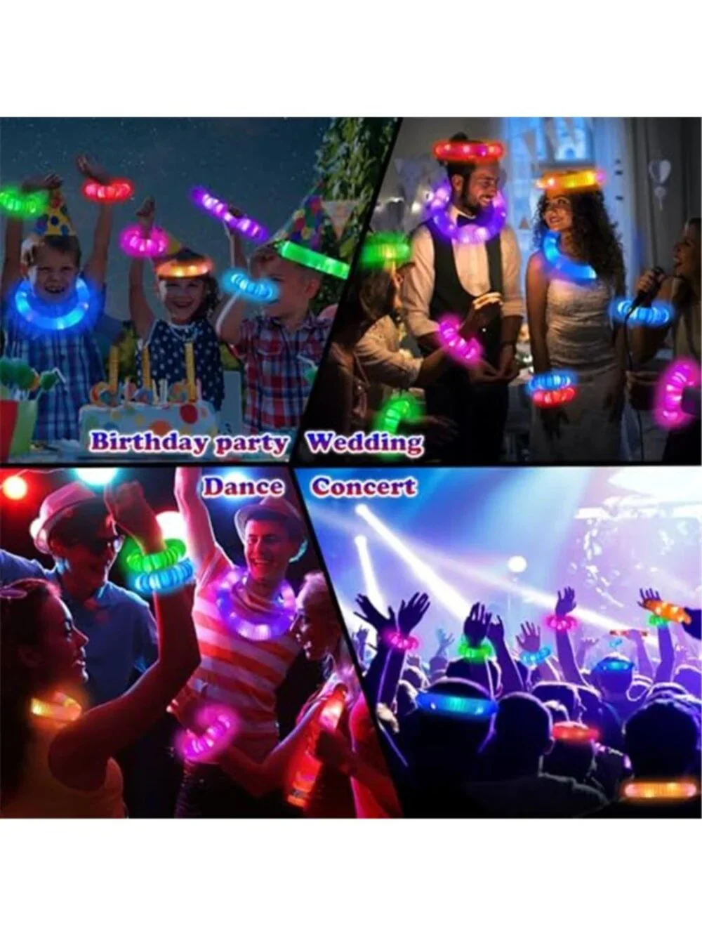 Glow Sticks Camping Essentials for Toddlers 96 PCS,Light Up Pop Tube Toys